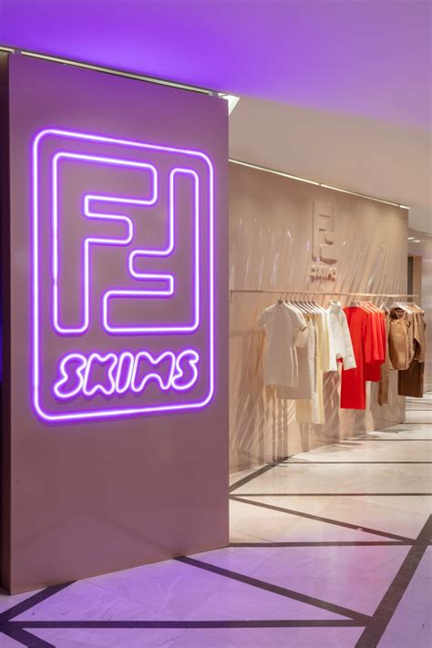 purple fendi skims|FENDI x SKIMS launches at Selfridges.